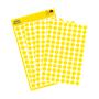 Label, 8 mm, round, AVERY ZWECKFORM, yellow, 416 label/pack